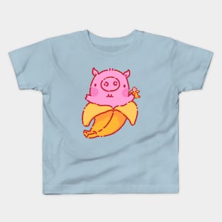 Banana inception pig Kids T-Shirt